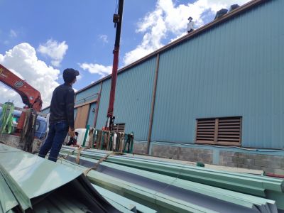 Đóng máng xối mái tôn tại TP,HCM ,BÌNH DUONG